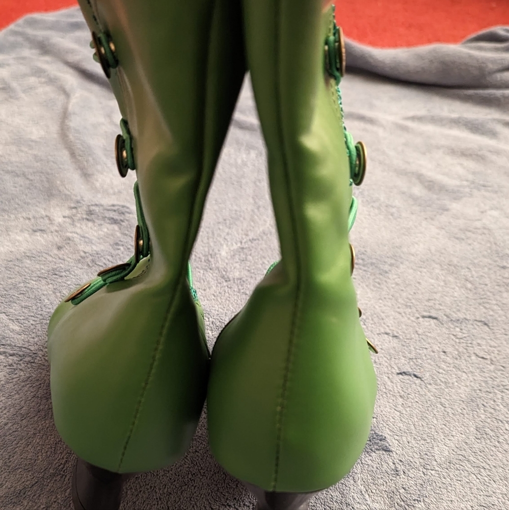 Tall Green Boots